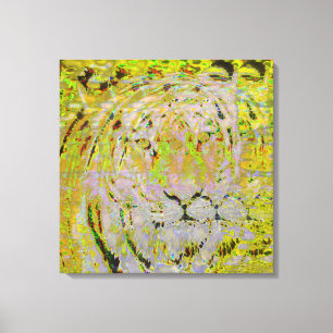 siberian tiger on  wrapped canvas