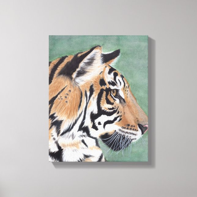 Siberian Tiger Original Art Wall Decor (Front)