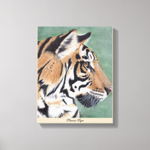 Siberian Tiger Original Watercolor Wall Art Piece