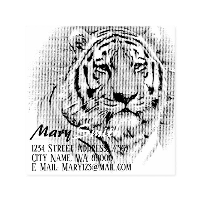 Siberian Tiger Self-Inking Stamp (Design)