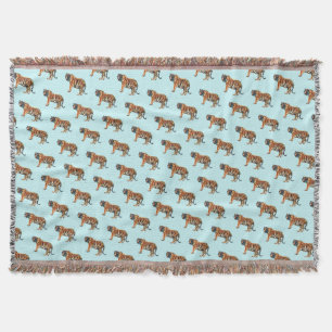 Siberian Tiger Throw Blanket