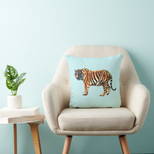 Siberian Tiger Throw Pillow