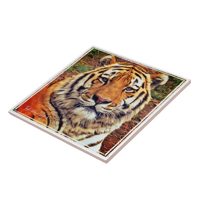 Siberian Tiger Tile (Side)