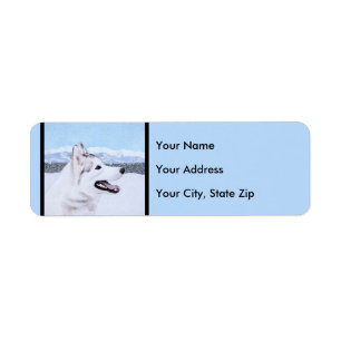 Sibérie Husky (argent et blanc) Peinture Chien Ar