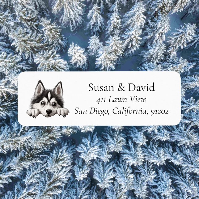 Sibérie Husky Chien race Amateurs d'animaux de com (Siberian Husky Dog Breed Pet Lovers Label
)