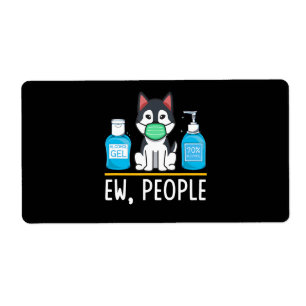 Sibérie Husky Dog Face Mask Sanitizer Funny