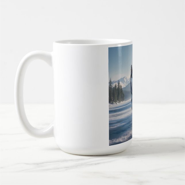 Sibérie Husky Élégant café Mug (Gauche)