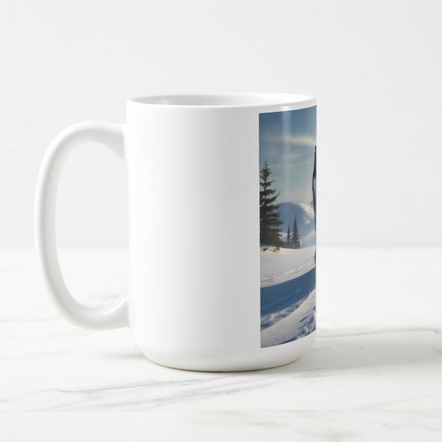 Sibérie Husky Élégant café Mug (Gauche)