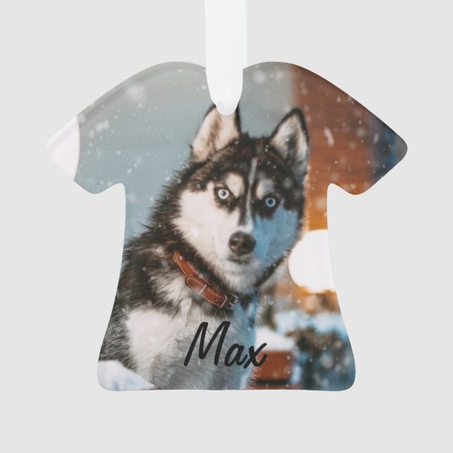 Sibérie Husky Personnalisé Dog Christmas (dos)