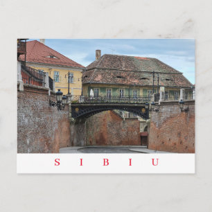 Sibiu Bridge of Lies view postcard
