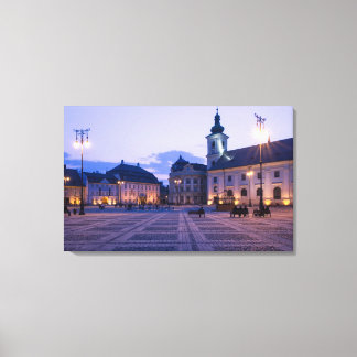Sibiu by night canvas print