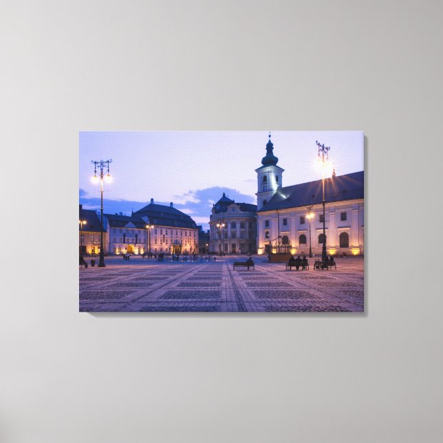 Sibiu by night canvas print (Front)