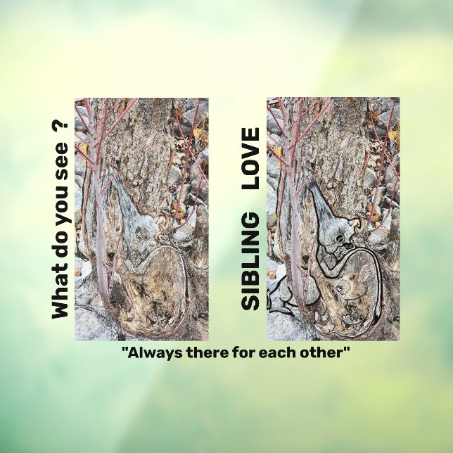 Sibling Love Window Cling/ Window Decal (Sheet 3)