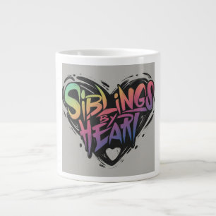 Siblings By Heart Large Coffee Mug