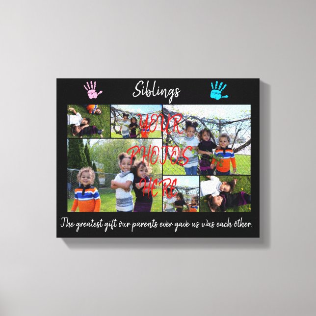 siblings canvas print (Front)
