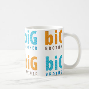 SIBLINGS COLLECTION - big brother {aqua+orange} Coffee Mug