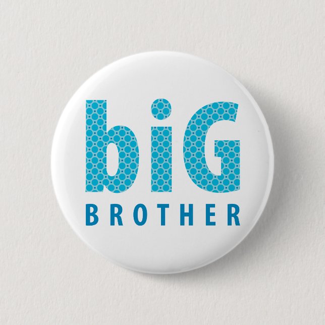 SIBLINGS COLLECTION - big brother {blue} 2 Inch Round Button (Front)