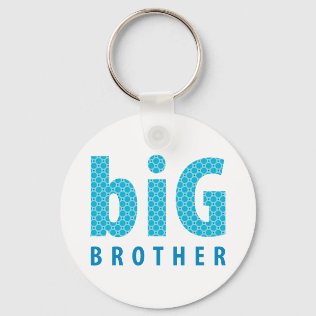 SIBLINGS COLLECTION - big brother {blue} Keychain (Front)