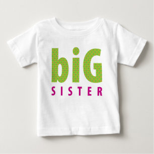 SIBLINGS COLLECTION - big sister {lime} Baby T-Shirt