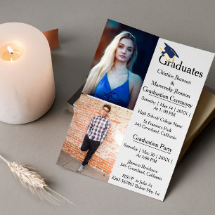  Siblings graduation ceremony 2 photo Graduation  Announcement