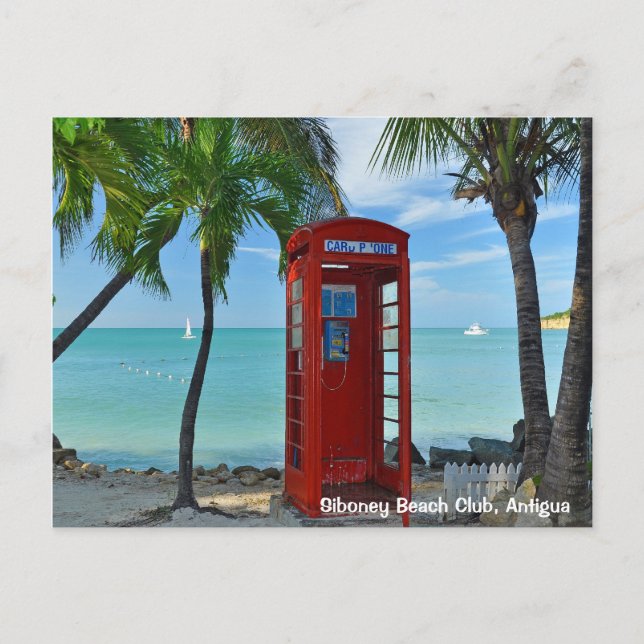 Siboney Beach Club, Antigua Postcard (Front)