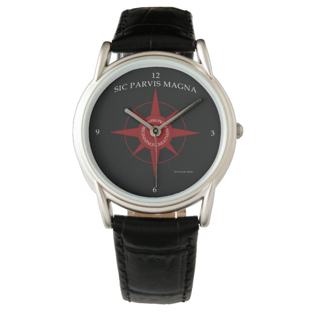 Sic Parvis Magna Men's Classic Watch (Front)