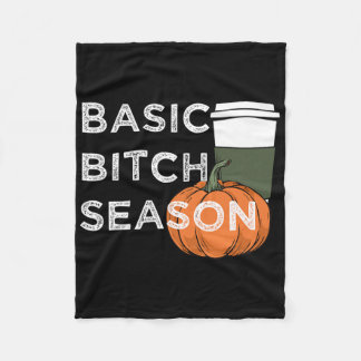 Sic Season Halloween Pumpkin Spice Latte  Fleece Blanket