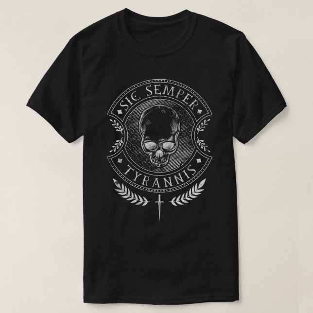 Sic Semper Tyrannis Premium  T-Shirt (Design Front)