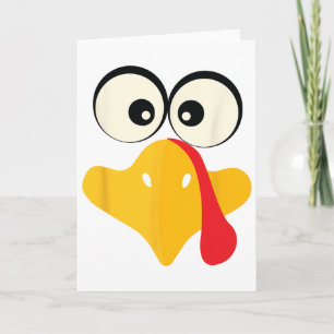 Sic Turkey Face Happy Thanksgiving Dinner Group Ma Card