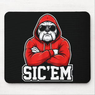 Sic'em Bulldogs Graphic Men Women Kid Boy Girl  Mouse Pad