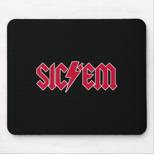 Sicem Go Dawgs Highschool Football Spirit Shirt Mouse Pad