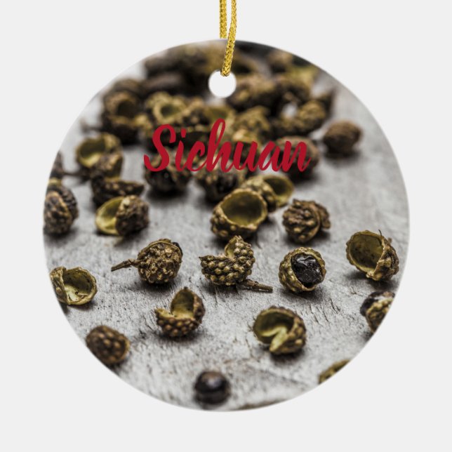 Sichuan Pepper Chinese Cuisine Ceramic Ornament (Front)