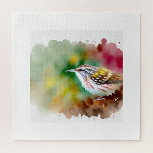 Sichuan Treecreeper 140724AREF103 - Watercolor Jigsaw Puzzle