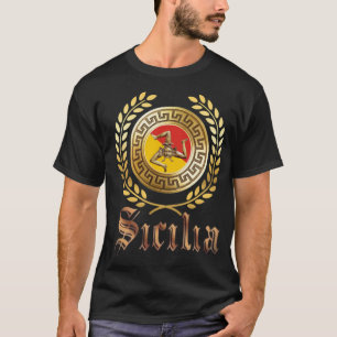 Sicile Drapeau et T-shirt Emblem