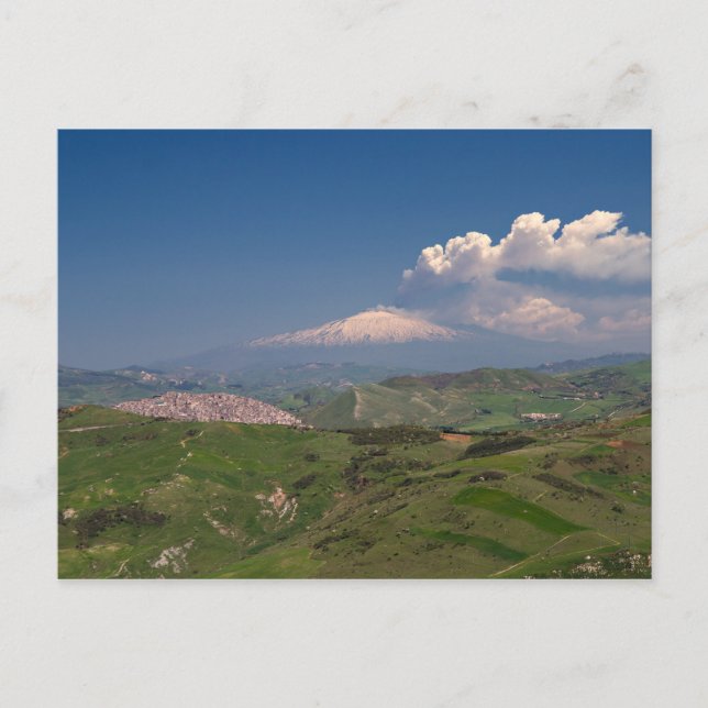 Sicile - Erupting Etna carte postale (Devant)