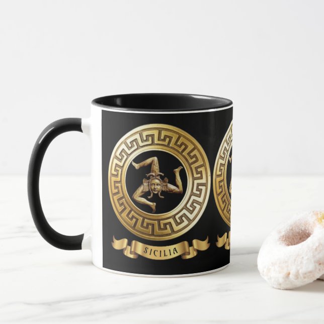 Sicile (Sicile) Mug (Avec donut)