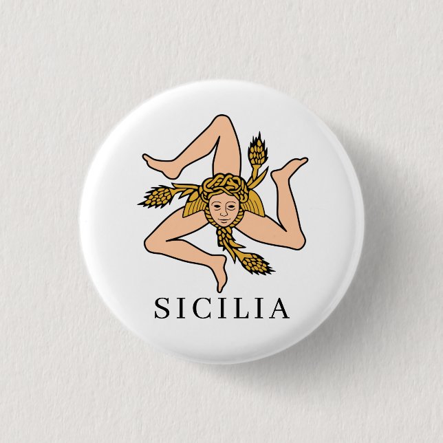 Sicilia 1 Inch Round Button (Front)