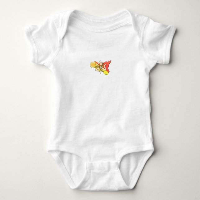 Sicilia 🇮🇹 ☀️ baby bodysuit (Front)