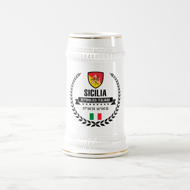 Sicilia Beer Stein (Center)