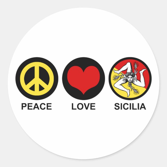 Sicilia Classic Round Sticker (Front)