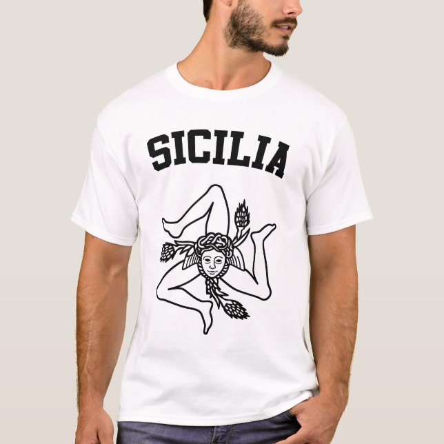 Sicilia Coat of Arms T-Shirt (Front)