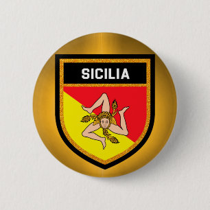Sicilia Flag 2 Inch Round Button