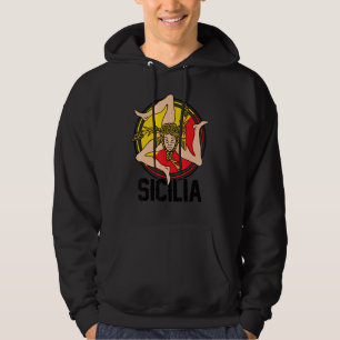 Sicilia Flag Sicily Palermo Italy 1 Hoodie