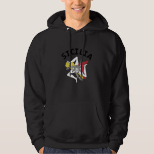 Sicilia Flag Sicily Palermo Italy Hoodie