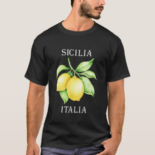 Sicilia Italian Souvenir Italy Lemons T-Shirt