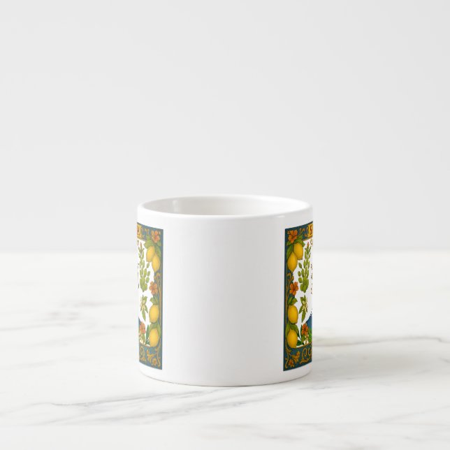 Sicilia Mt,Etna Design Espresso Cup (Front)