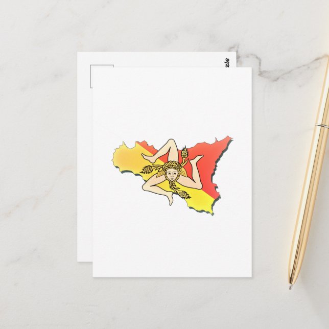 Sicilia 🇮 🇹 ☀️ postcard (Front/Back In Situ)