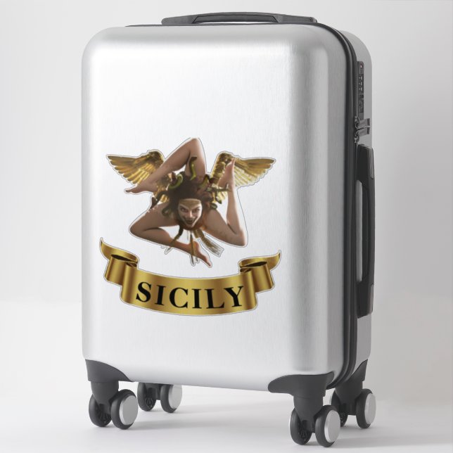 Sicilia Sicile Trinacria Sticker (Sur valise)