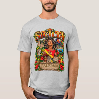 SICILIA Sicilian Design Customize Name PALERMO  T-Shirt