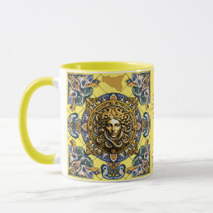 Sicilia Sicilian Pattern Classic Mug, 11 oz Mug